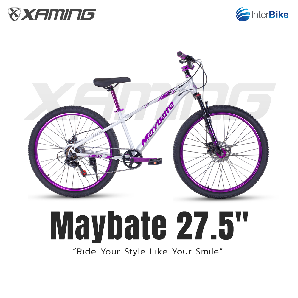 จักรยานเสือภูเขา XAMING รุ่น MAYBATE สีเทา ล้อ 27.5 นิ้ว เกียร์ 24 สปีด_1