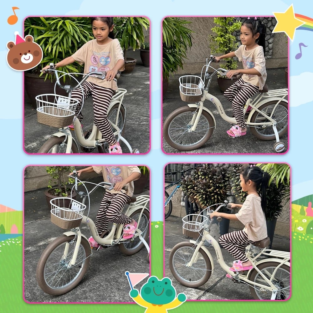 จักรยานเด็ก XAMING KIDS BIKE สีเขียว ล้อ 16 นิ้ว