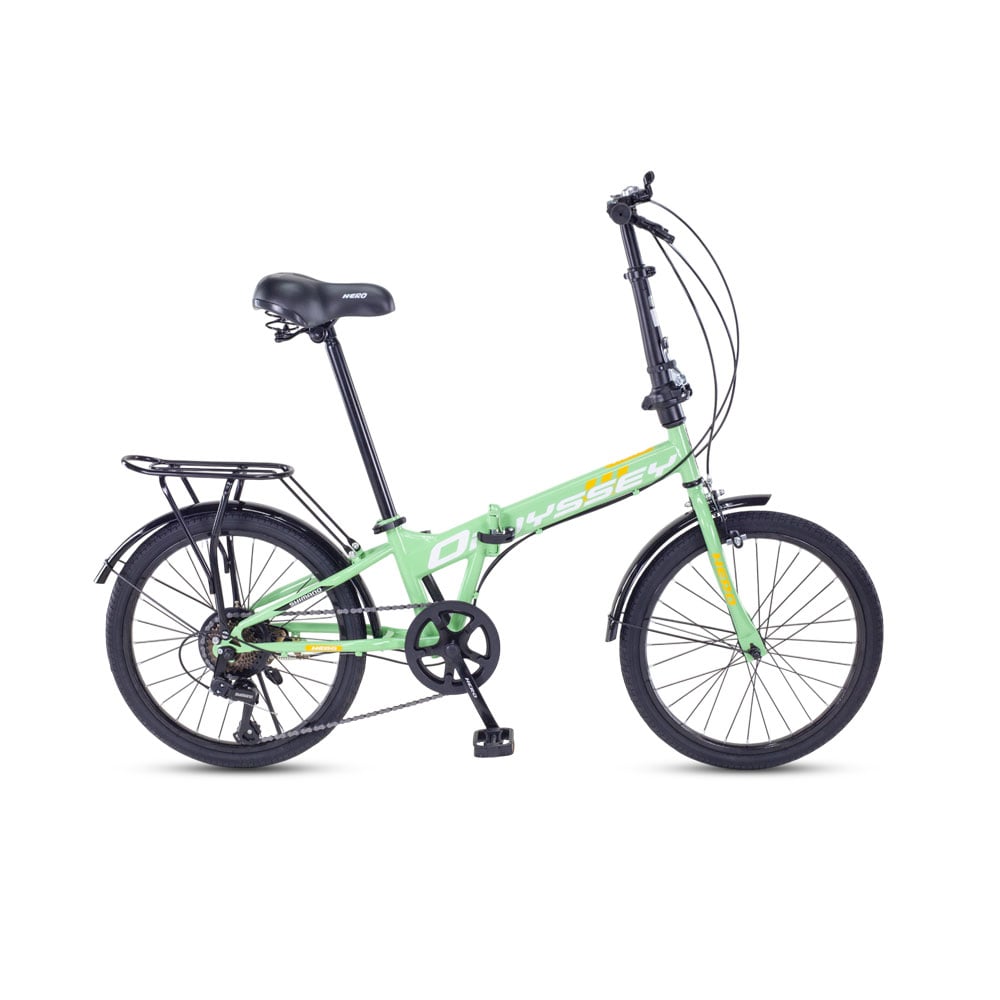 จักรยานพับ HERO รุ่น ODESSY สีเขียว 7เกียร์ shimano _0