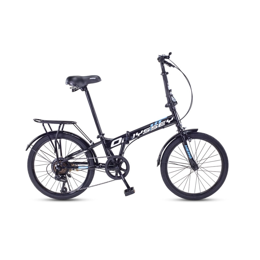 จักรยานพับ HERO รุ่น ODESSY สีดำ 7เกียร์ shimano 