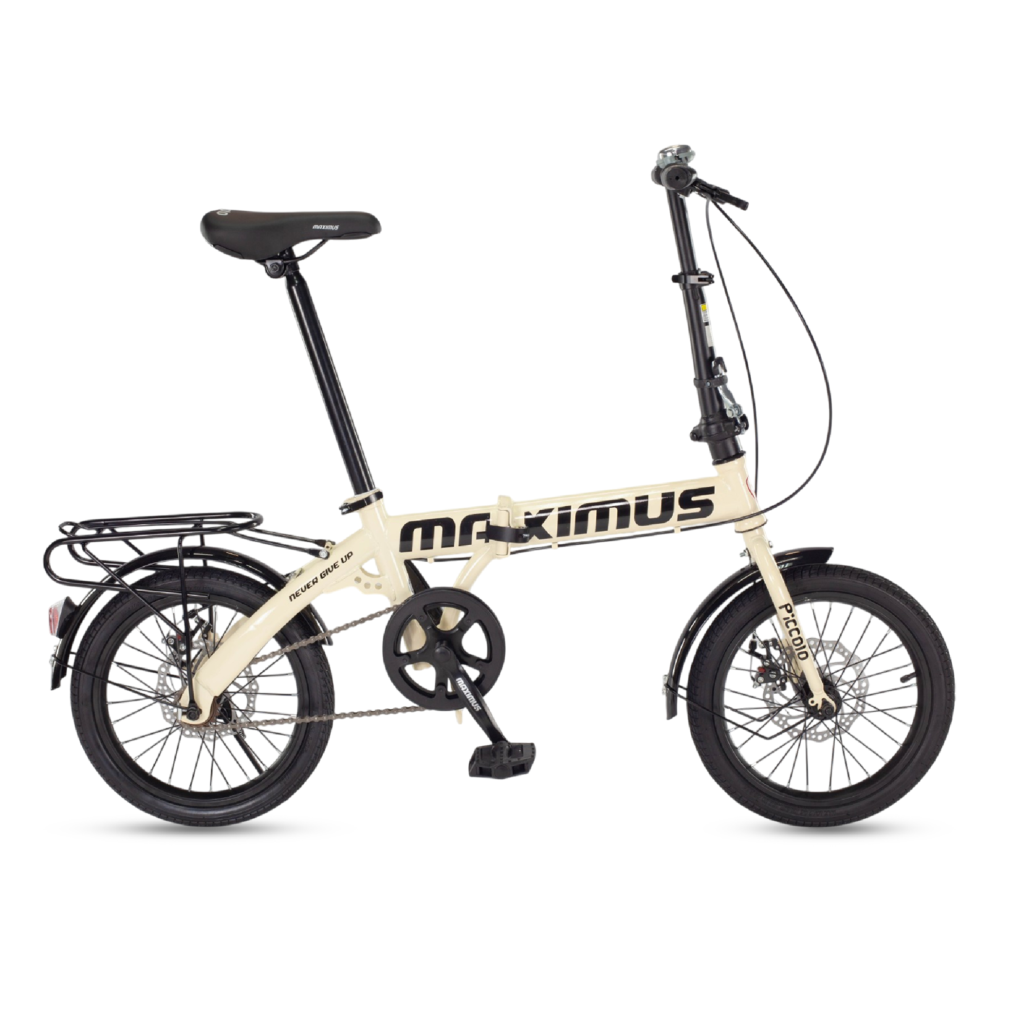 จักรยานพับ Maximus รุ่น Piccoio สีครีม ล้อ16 นิ้ว