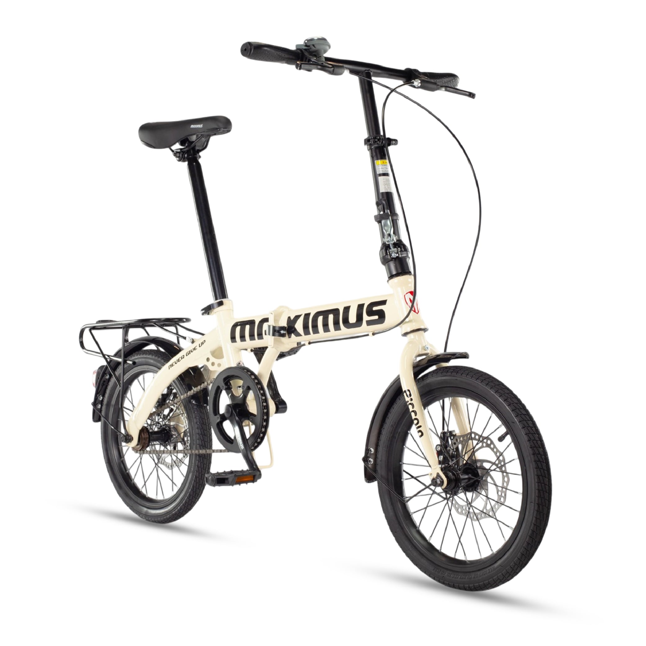 จักรยานพับ Maximus รุ่น Piccoio สีครีม ล้อ16 นิ้ว_9