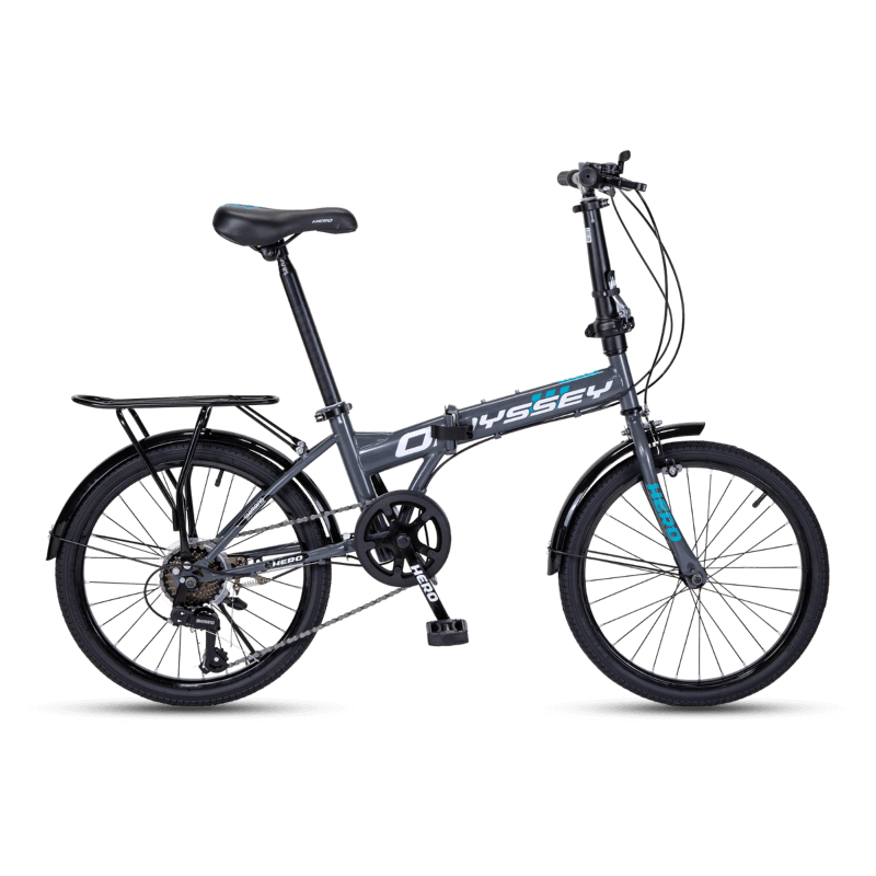 จักรยานพับ HERO รุ่น ODESSY สีเทา 7เกียร์ shimano 