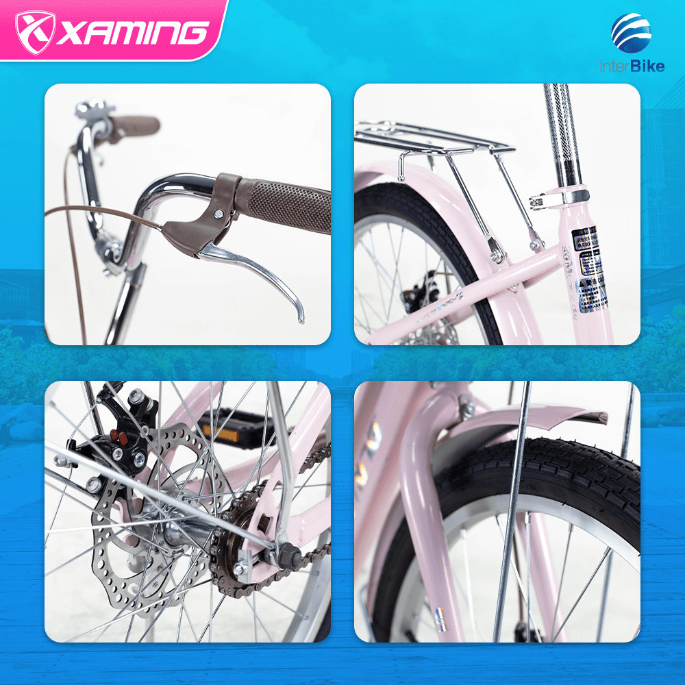 จักรยานแม่บ้าน Xaming 20 นิ้ว สีชมพู