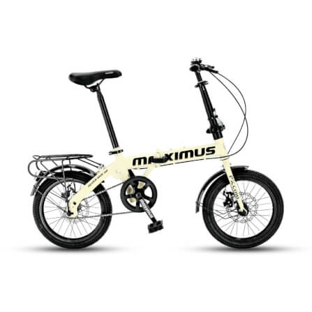 จักรยานพับ Maximus รุ่น Piccoio สีครีม ล้อ16 นิ้ว_0