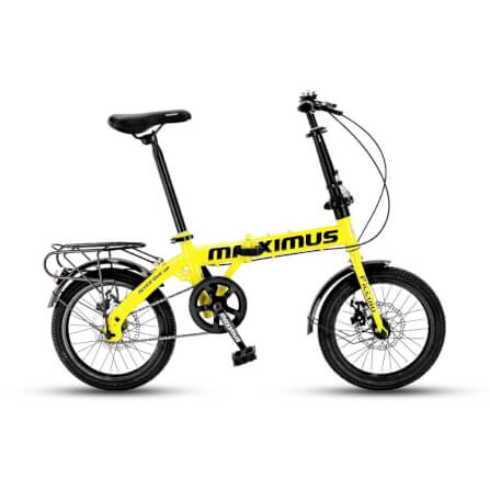 จักรยานพับ Maximus รุ่น Piccoio สีเหลือง ล้อ16 นิ้ว