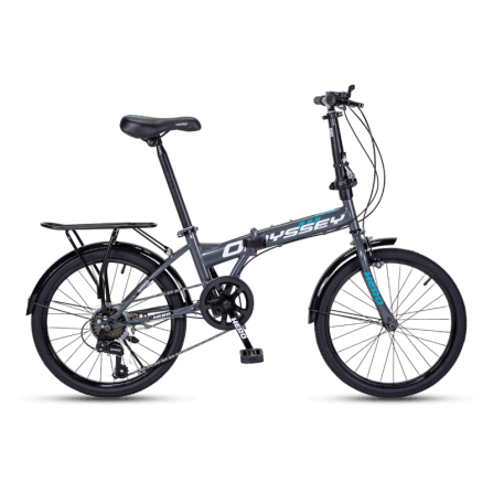 จักรยานพับ HERO รุ่น ODESSY สีเทา 7เกียร์ shimano 