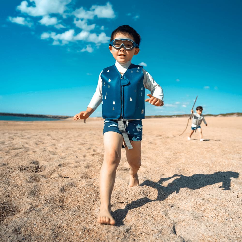 เเว่นตาว่ายน้ำสำหรับเด็ก 3Y+ BBLUV SKUBA สีน้ำเงิน