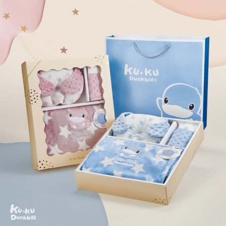 ผ้าห่มกันสะดุ้ง KUKU DUCKBILL สีฟ้า_5