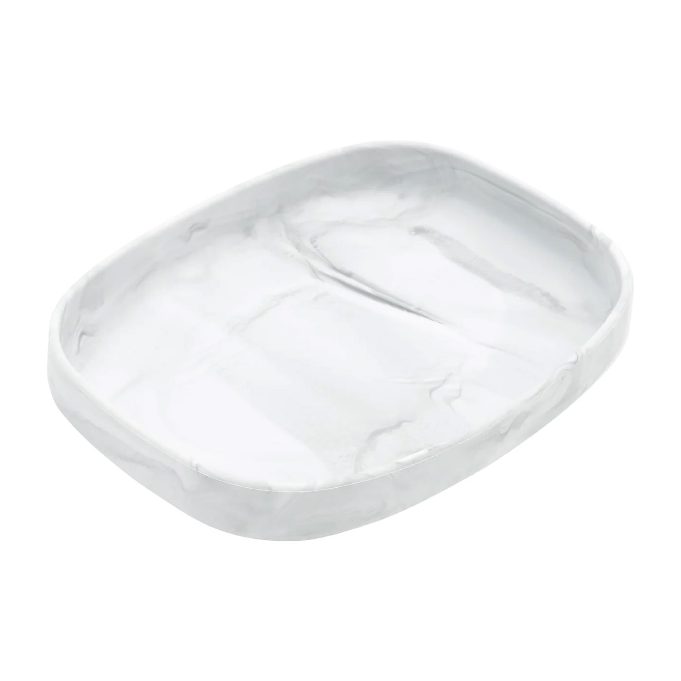 ถาดซิลิโคนกันลื่น Bumkins Silicone Grip Tray Marble	 		 		