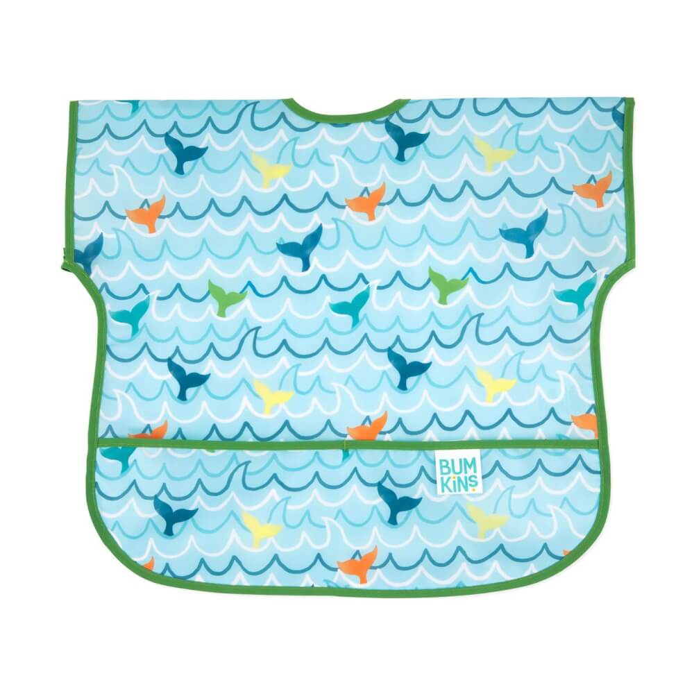 ผ้ากันเปื้อนเด็ก  Bumkins Bib Whale Tail  Junior	 		 		