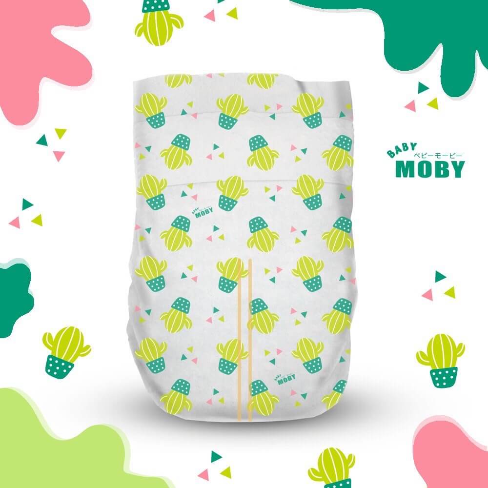 ผ้าอ้อมสำเร็จรูป ชนิดเทป Diaper Tape BABY MOBY ไซส์ S