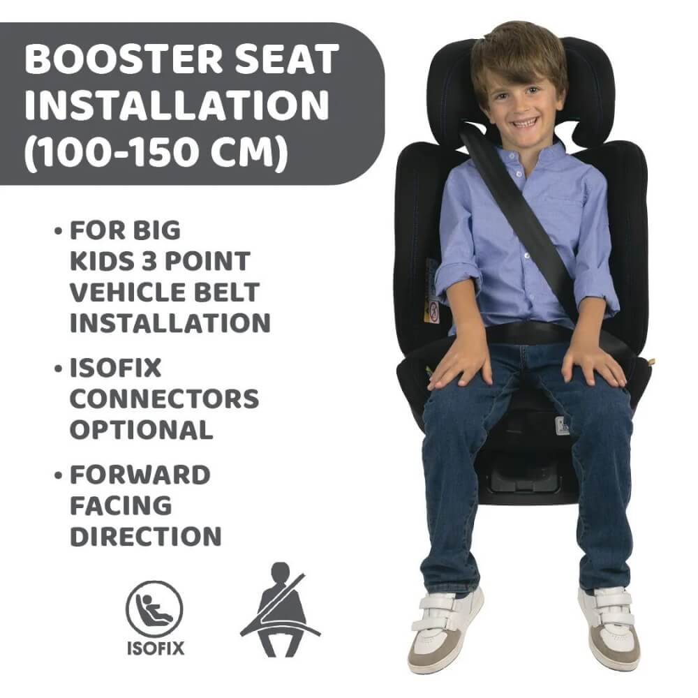UNICO EVO I-S AIR B.CAR SEAT GRAPHITE คาร์ซีทหมุนได้ 360 องศา CHICCO
