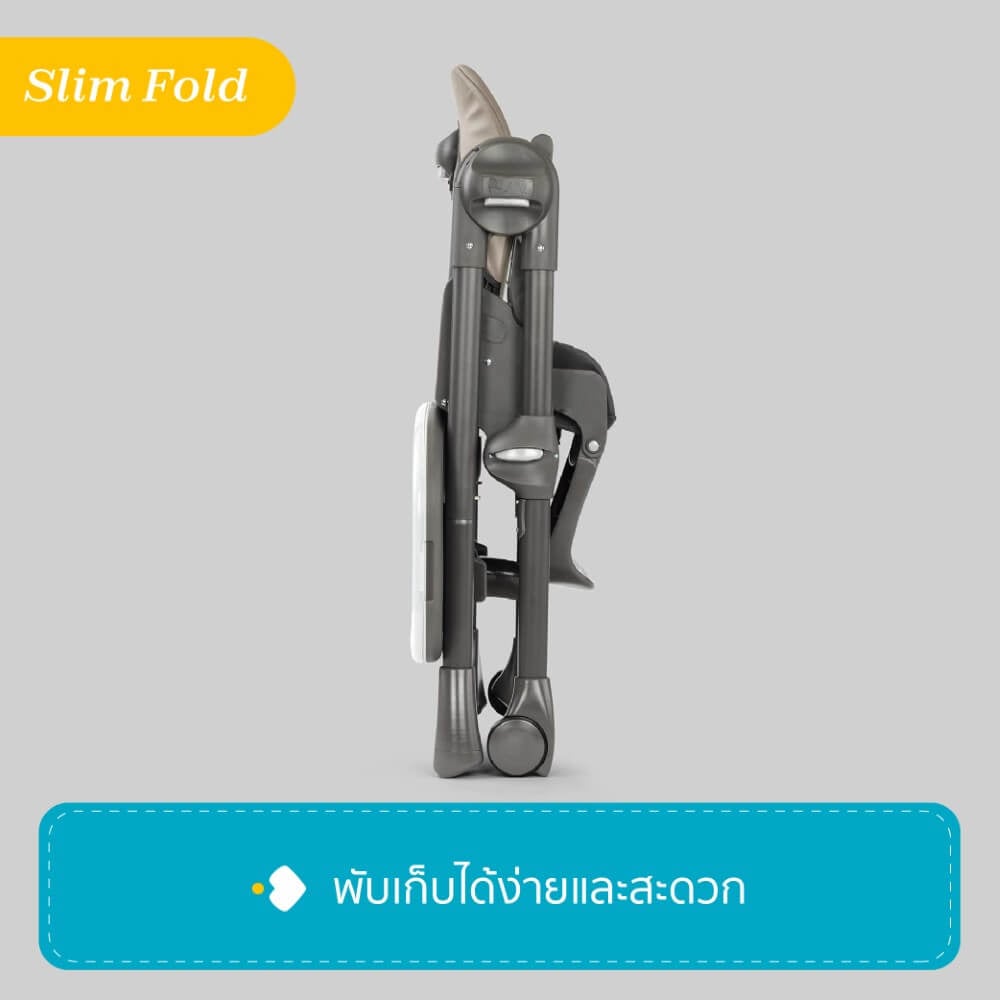 POLLY HIGHCHAIR BLACK เก้าอี้ทานข้าวเด็ก CHICCO 