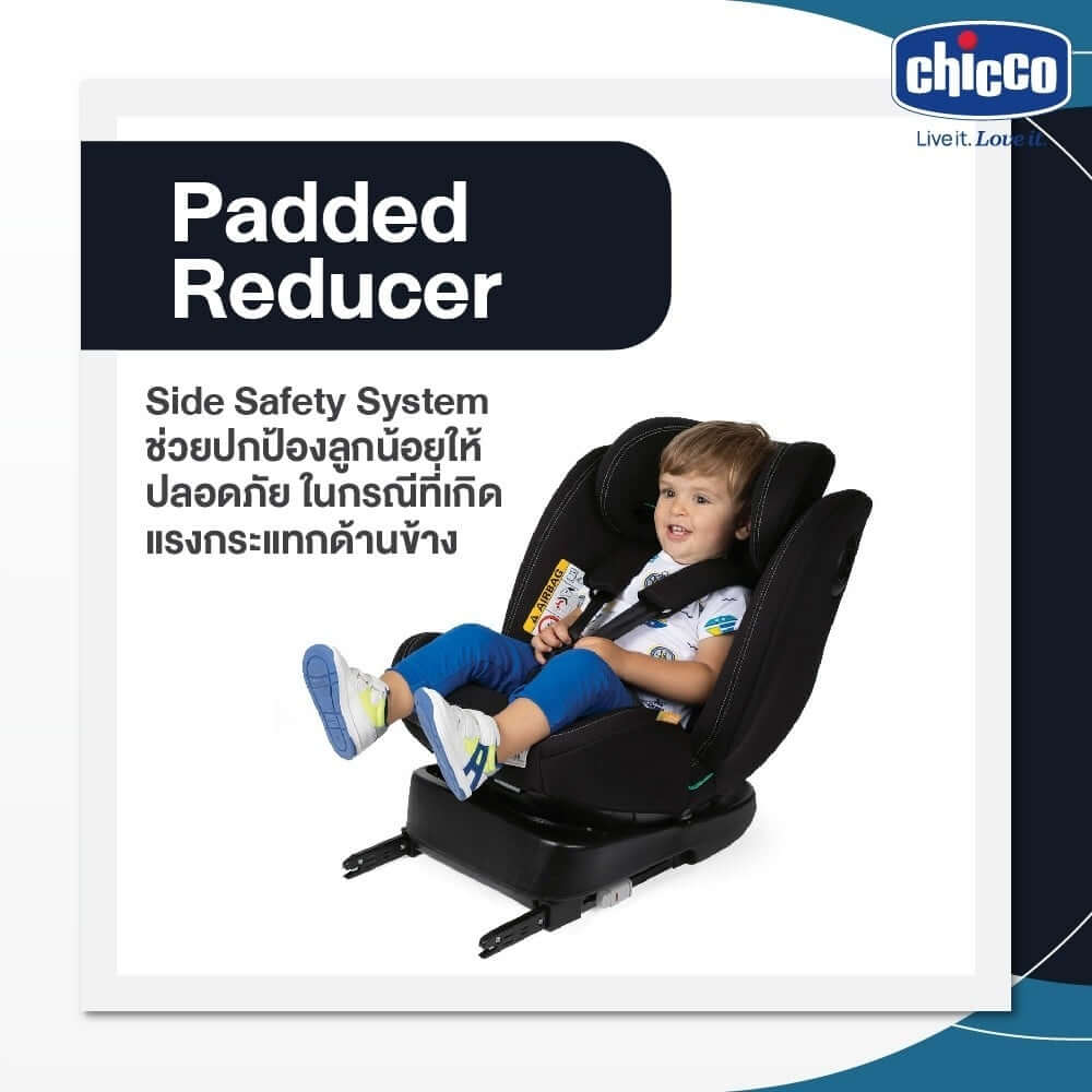 UNICO EVO I-SIZE B.CAR SEAT BLACK คาร์ซีทหมุนได้ 360 CHICCO 	 		
