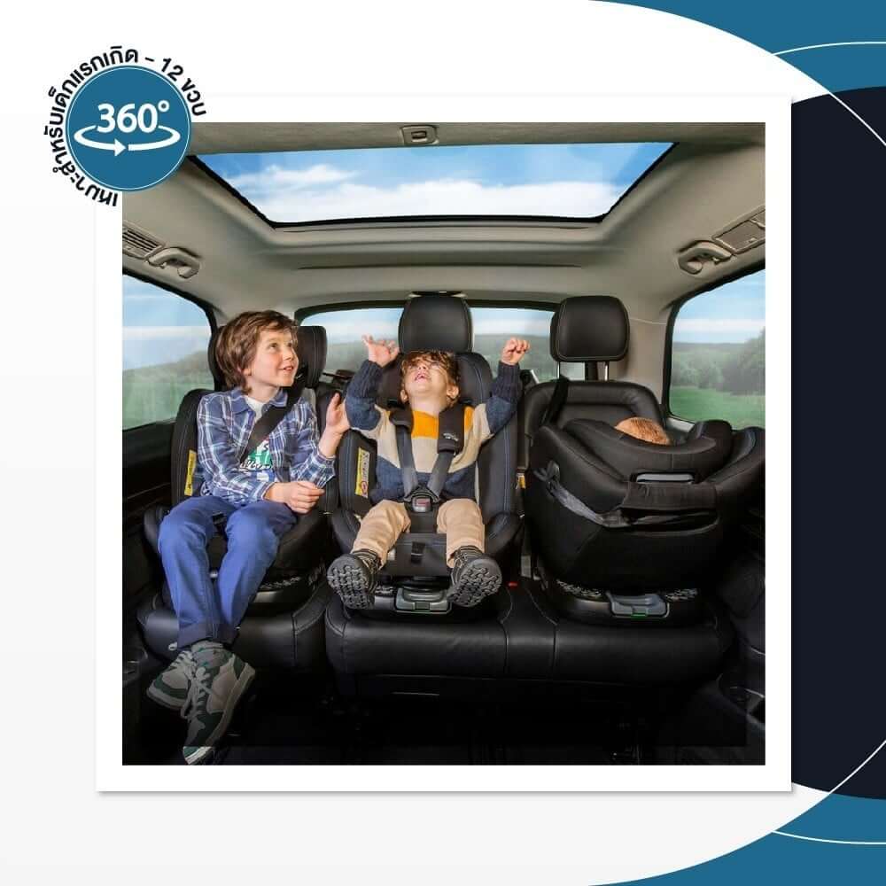 UNICO EVO I-SIZE B.CAR SEAT BLACK คาร์ซีทหมุนได้ 360 CHICCO 	 		