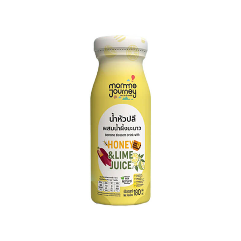 น้ำหัวปลีผสมน้ำผึ้งมะนาว 180 ml. ยกลัง  MomMe Journey 