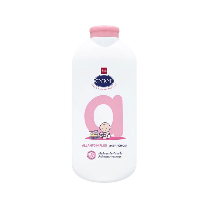 แป้งเด็ก Enfant สีชมพู 400 กรัม