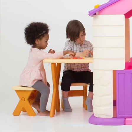 บ้านเด็กเล่นพร้อมโต๊ะเก้าอี้และสไลเดอร์ Eduplay รุ่น Play House Slide Table&Chair Set _1