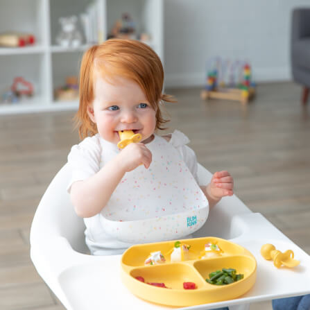 ผ้ากันเปื้อนซิลิโคน Bumkins Silicone Bib Vanilla Sprinkle		 		 		_2