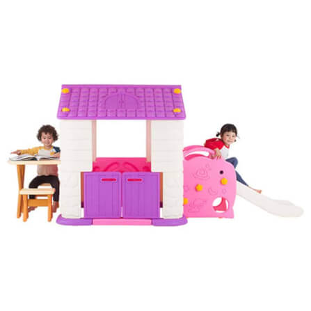 บ้านเด็กเล่นพร้อมโต๊ะเก้าอี้และสไลเดอร์ Eduplay รุ่น Play House Slide Table&Chair Set _5