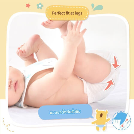 ผ้าอ้อมสำเร็จรูป ชนิดเทป Diaper Tape BABY MOBY ไซส์ S_6