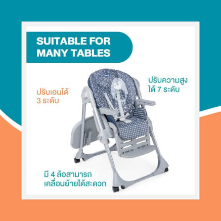 POLLY EASY HIGH CHAIR-PENGUIN เก้าอี้ทานข้าวเด็ก CHICCO 		_6