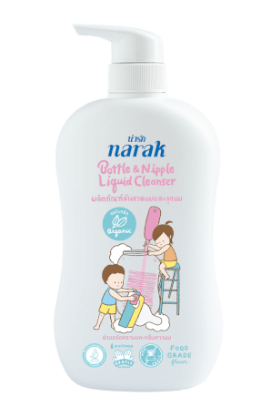 ผลิตภัณฑ์ล้างขวดนมและจุกนม NARAK น่ารักออร์แกนิก 600มล._0