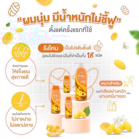 แชมพูสมุนไพร TIARA โปรตีนไหม 240 มล.+ครีมนวดผมสมุนไพรเทียร่า โปรตีนไหม 160 มล._2
