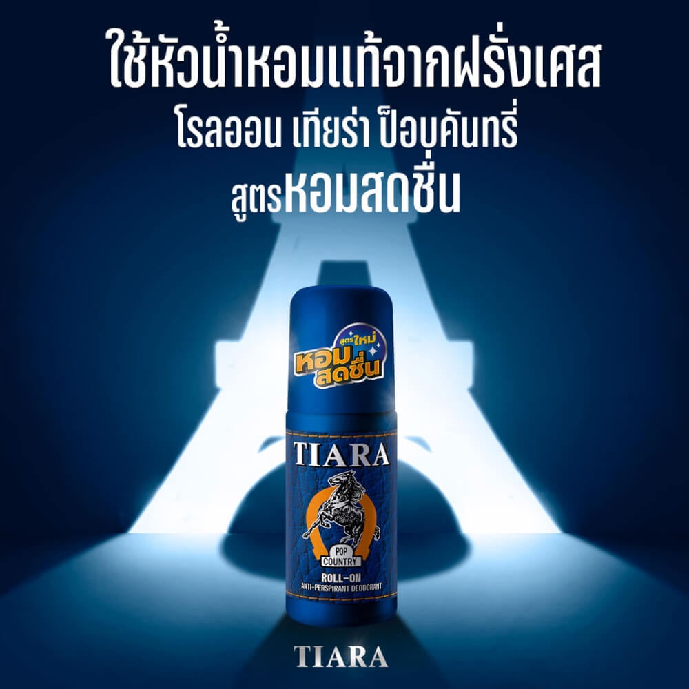 โรลออนป็อปคันทรี่ Tiara สูตรหอมสดชื่น  45 มล._1