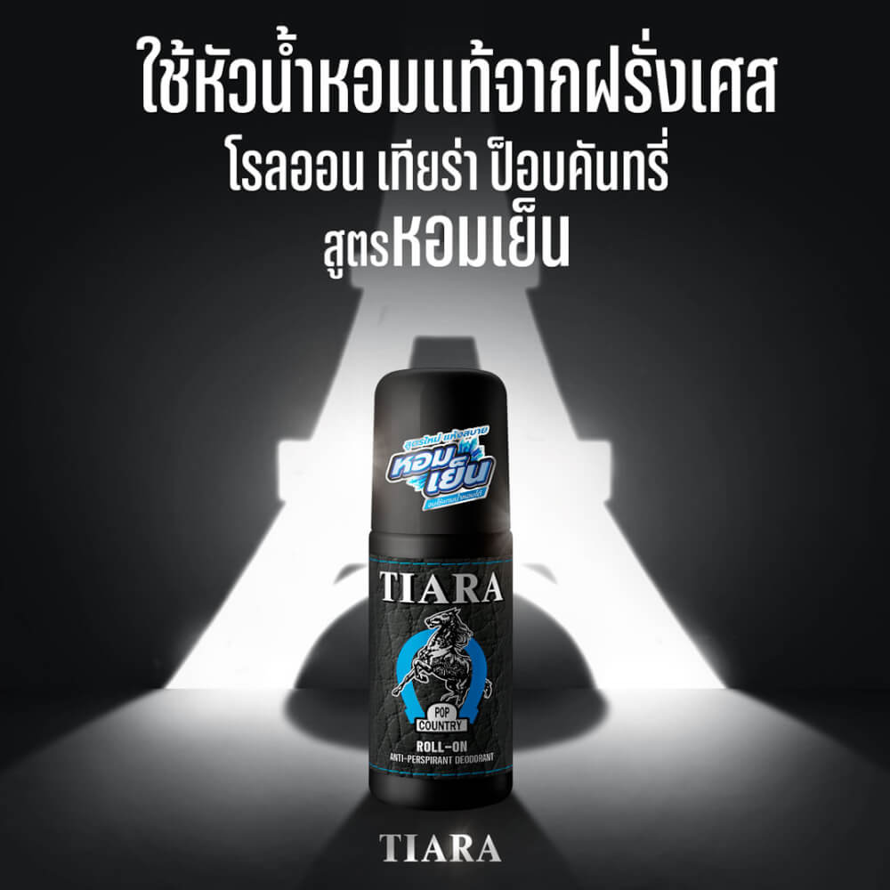 โรลออนป็อปคันทรี่ Tiara สูตรหอมเย็น  45 มล._1