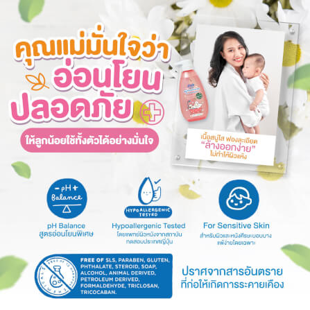 สบู่เหลวอาบและสระออร์แกนิก Narak คาโมมายล์&อาร์แกนออยล์  465 มล._3
