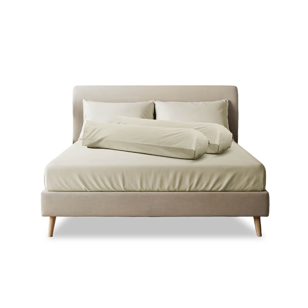 ชุดผ้าปูที่นอน 3.5 ฟุต 3 ชิ้น SLEEPHAPPY รุ่น Cloud soft bed sheet Set B สีเบจ