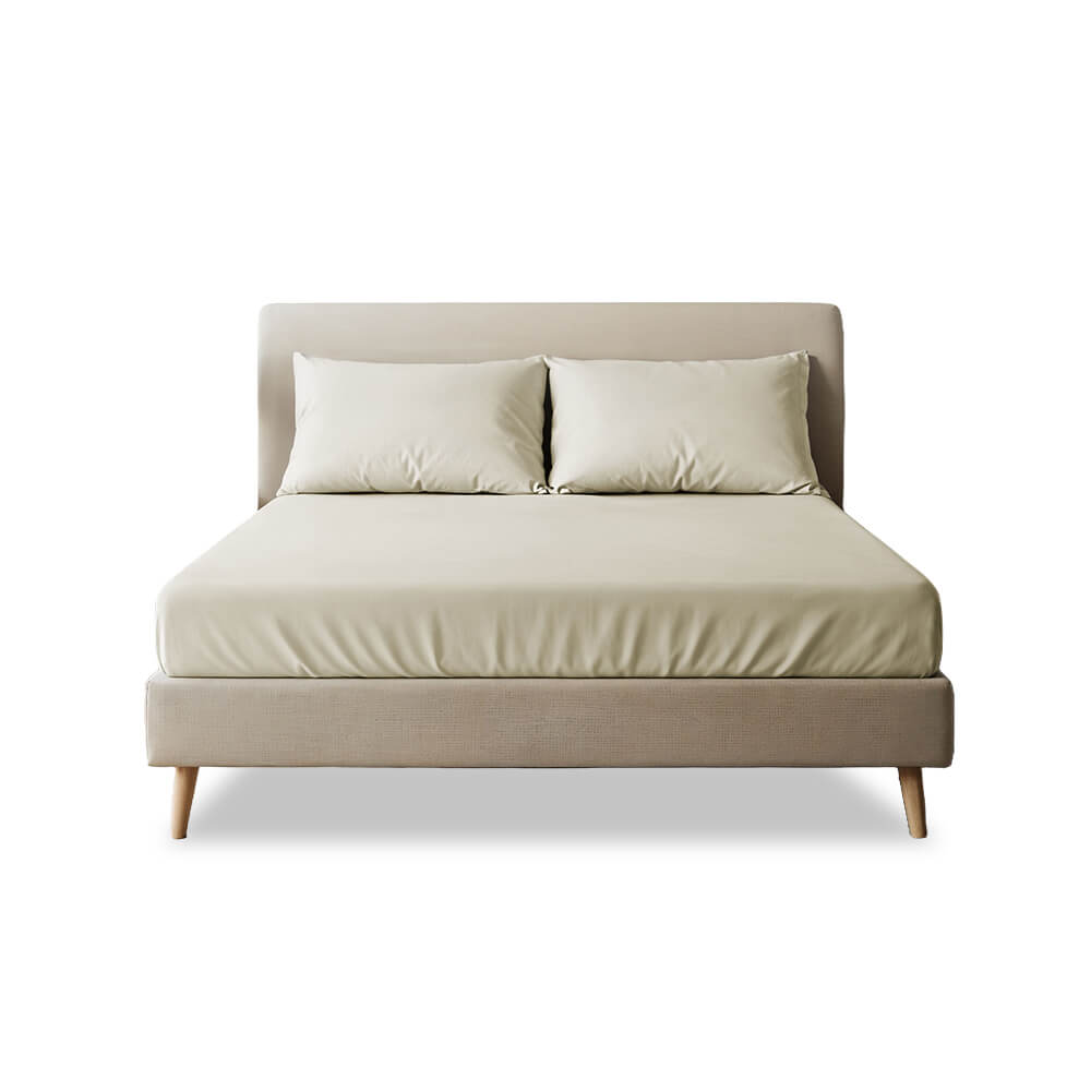 ชุดผ้าปูที่นอน 3.5 ฟุต 2 ชิ้น SLEEPHAPPY รุ่น Cloud soft bed sheet Set A สีเบจ