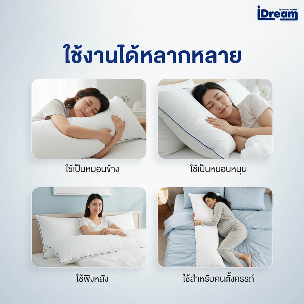 หมอนสุขภาพ IDREAM รุ่น IHUG BODY