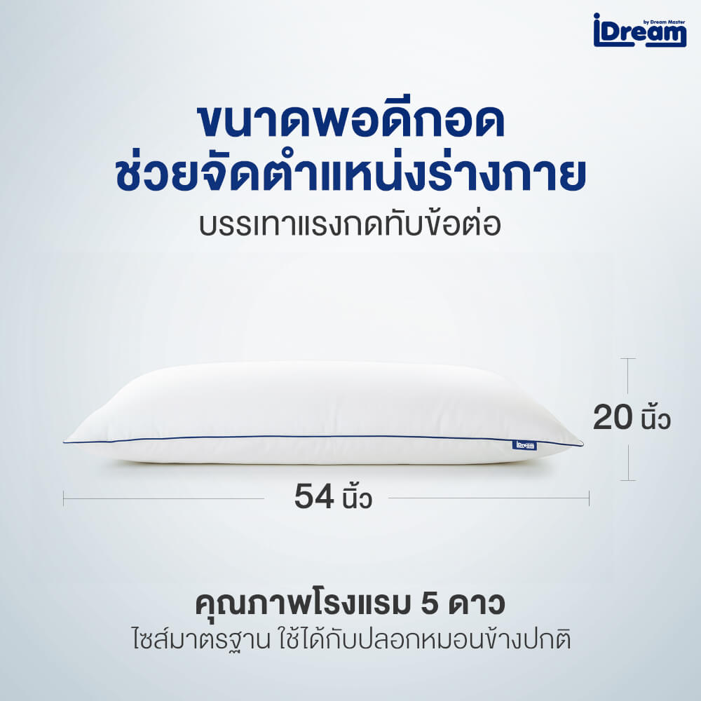 หมอนสุขภาพ IDREAM รุ่น IHUG BODY