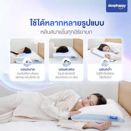หมอนสุขภาพปรับความสูง-ต่ำได้ SLEEPHAPPY รุ่น IADJUST PILLOW_5