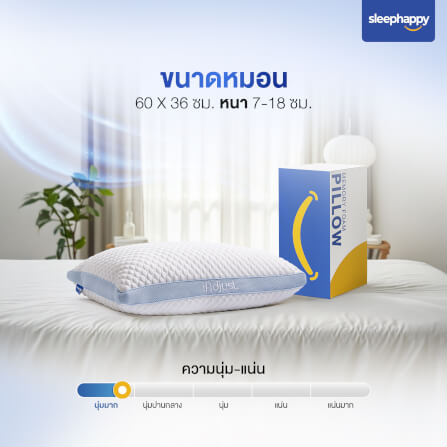 หมอนสุขภาพปรับความสูง-ต่ำได้ SLEEPHAPPY รุ่น IADJUST PILLOW_7