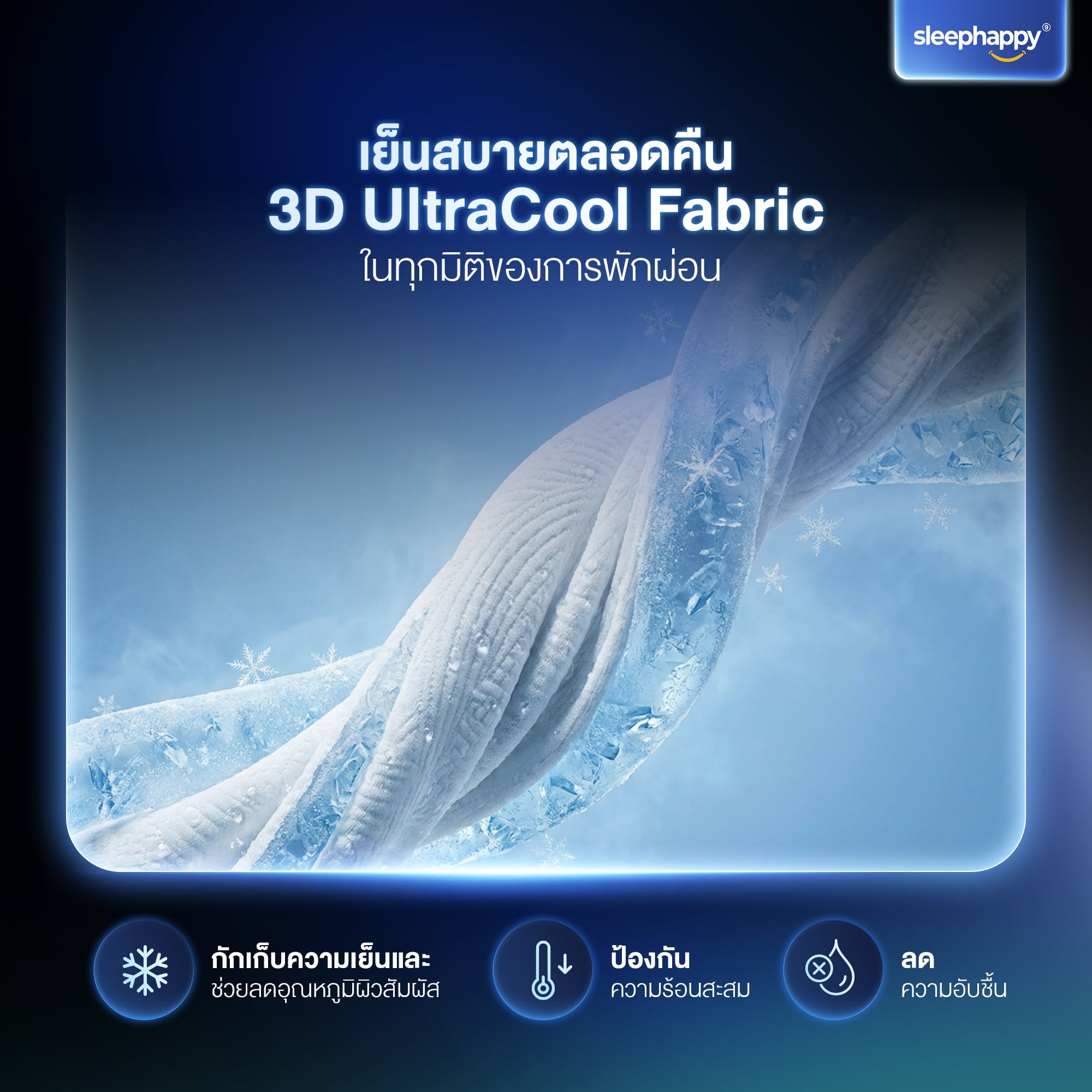 ที่นอนยางพาราธรรมชาติและเมมโมรี่โฟม 3.5 ฟุต SLEEPHAPPY รุ่น ATLANTIS MAX FIRM หนา 12 นิ้ว_5