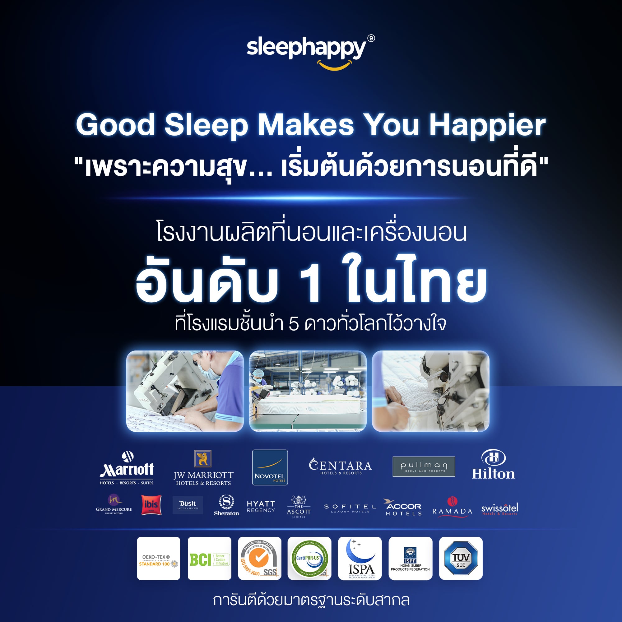 ที่นอนยางพาราธรรมชาติและเมมโมรี่โฟม 3.5 ฟุต SLEEPHAPPY รุ่น ATLANTIS MAX FIRM หนา 12 นิ้ว_7