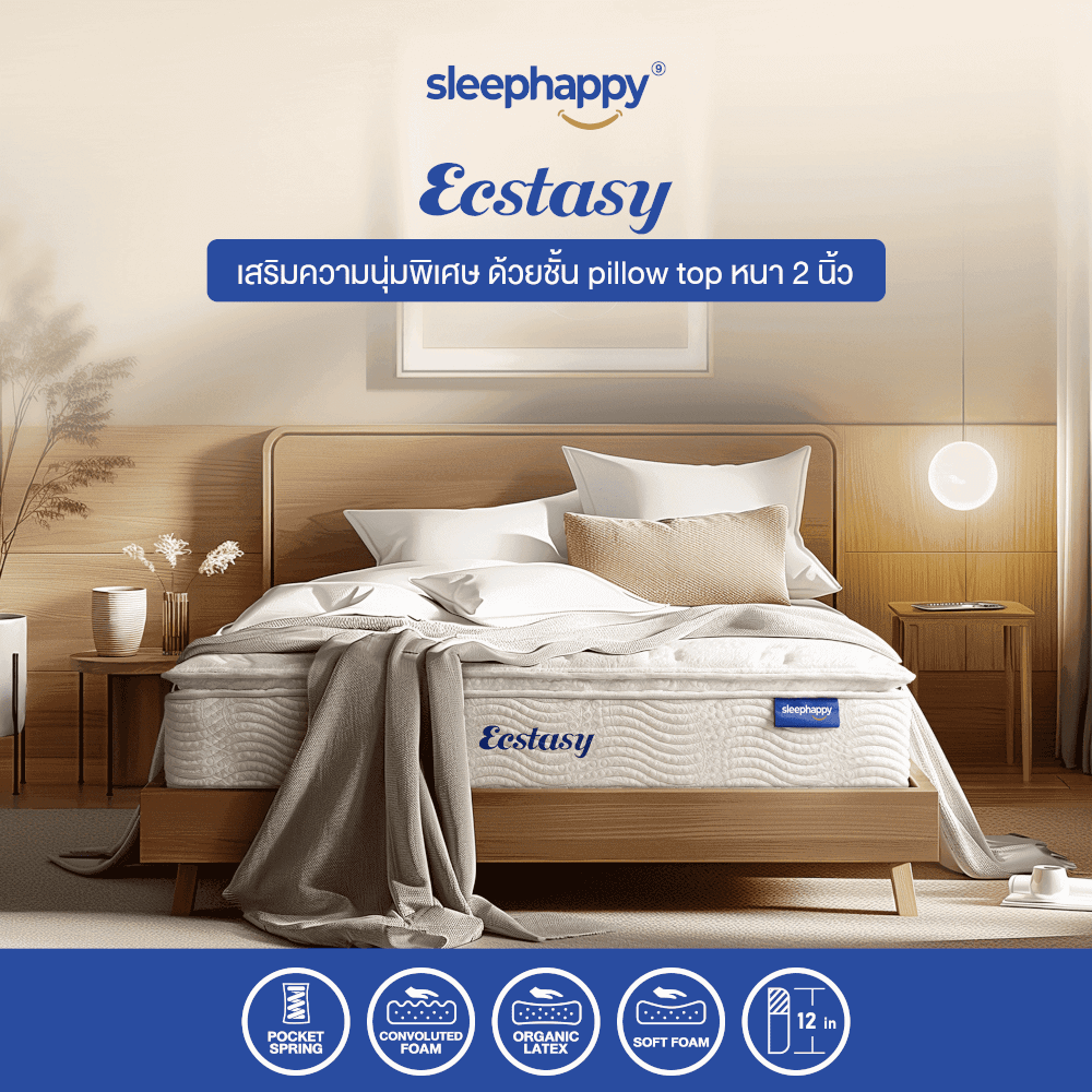 ที่นอน 6 ฟุต SLEEPHAPPY ECSTASY