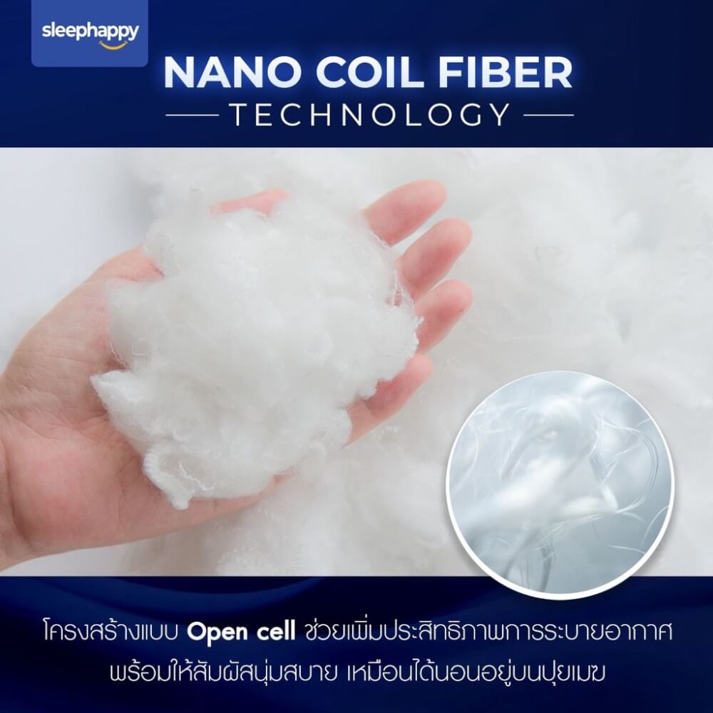 แผ่นรองนอน 5 ฟุต SLEEPHAPPY CLOUDY TOPPER