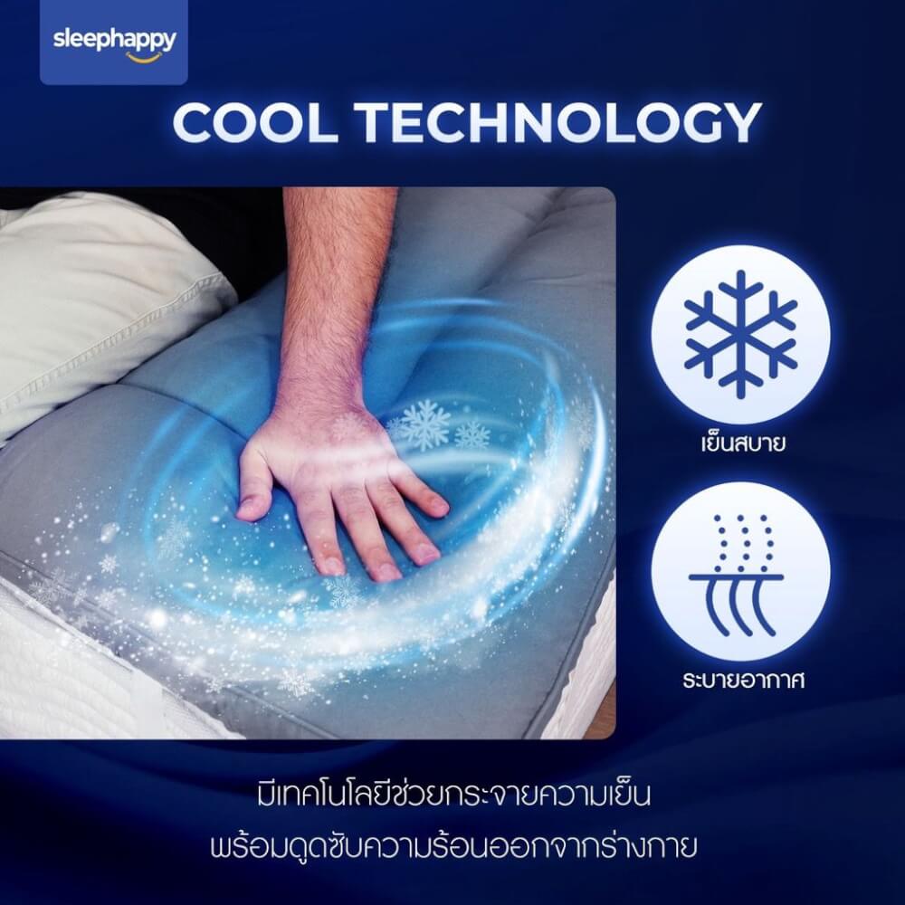แผ่นรองนอน 5 ฟุต SLEEPHAPPY CLOUDY TOPPER
