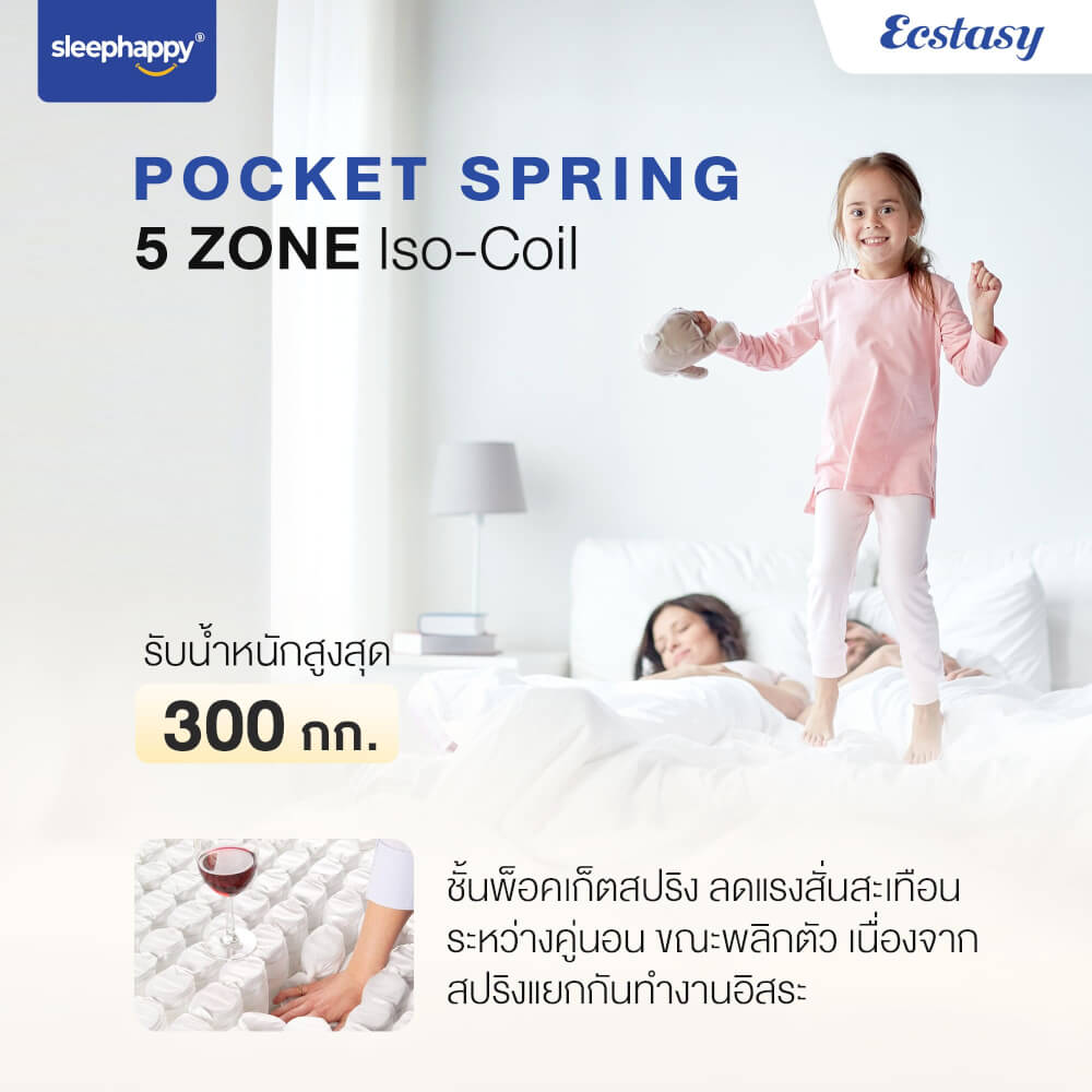 ที่นอน 6 ฟุต SLEEPHAPPY ECSTASY