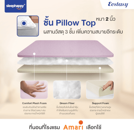 ที่นอน 6 ฟุต SLEEPHAPPY ECSTASY_4