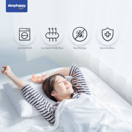 หมอนหนุนหมอนขนเป็ดแท้ SLEEPHAPPY _5
