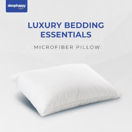 หมอนหนุน SLEEPHAPPY MICROFIBER PILLOW 1200 กรัม_6