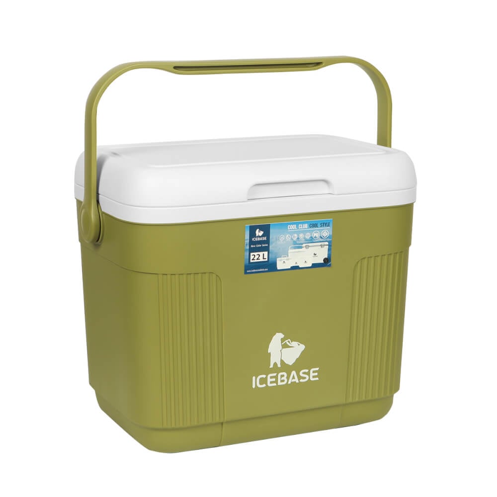 กระติกน้ำแข็งเก็บความเย็น ICEBASE รุ่น CLP-304GN (LUPUS) ขนาด 22 ลิตร สีเขียว