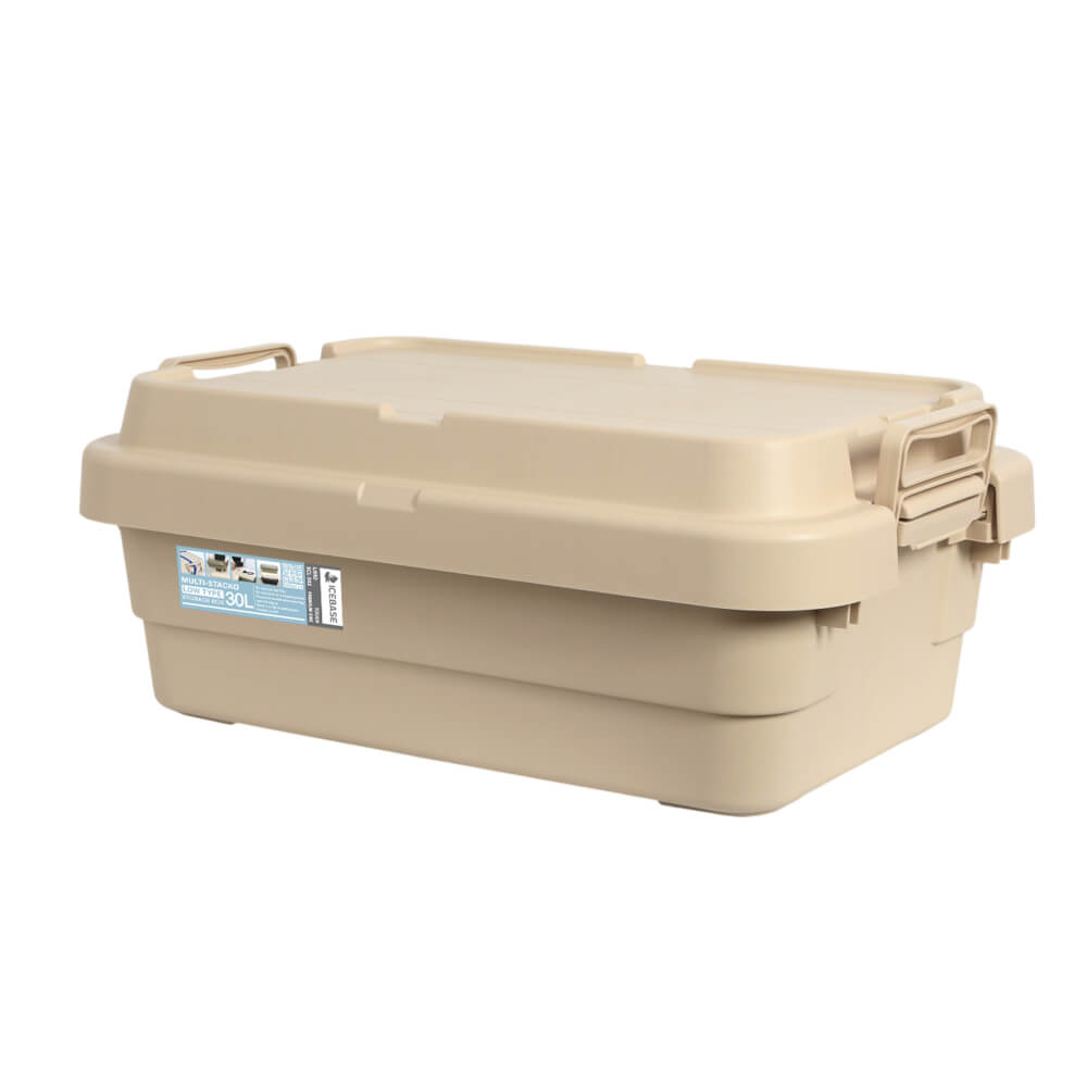 กล่องอเนกประสงค์ ICEBASE รุ่น XCL-302BE ขนาด 30 ลิตร สีเบจ