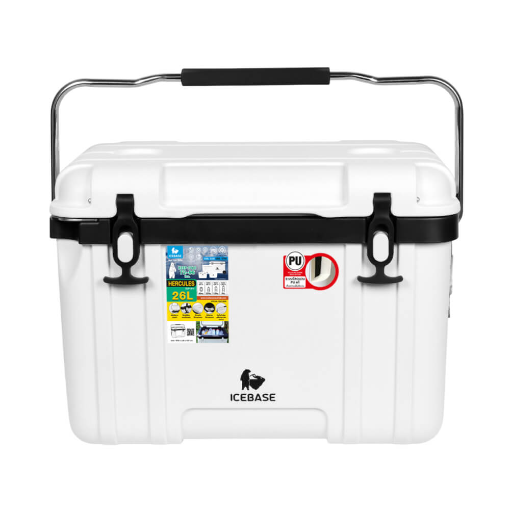กระติกน้ำแข็งเก็บความเย็น ICEBASE (PU FOAM INJECTION) รุ่น CLP-311WH (HERCULES) ขนาด 26 ลิตร สีขาว_12